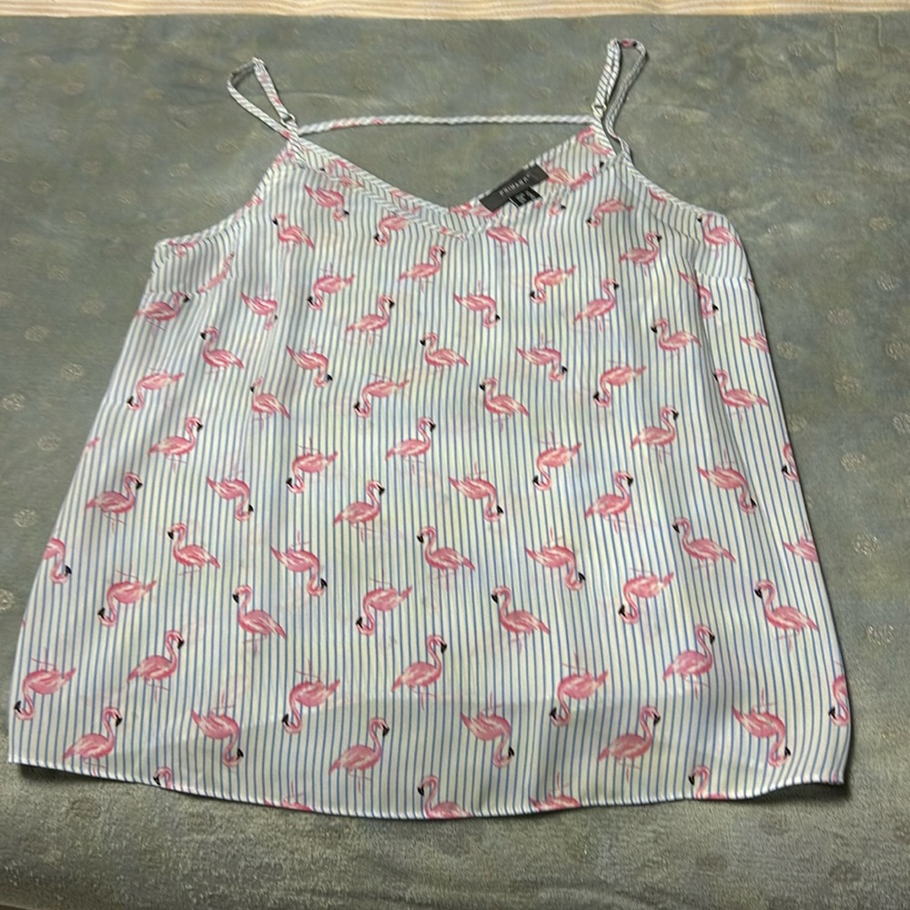 Primary flamingo sleeveless top size 10